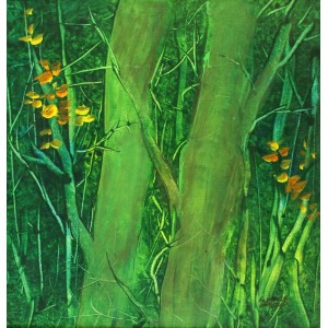 Farkhanda Shehzad, 12 x 12 Inch, Oil on Canvas, Landscape Painting, AC-FKS-004